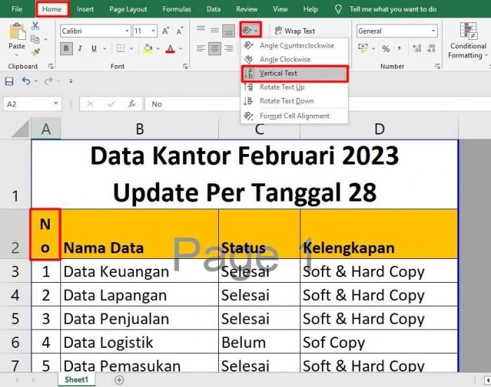Cara Membuat Tulisan di Excel: Panduan Lengkap 1 116a25c6da97a7b