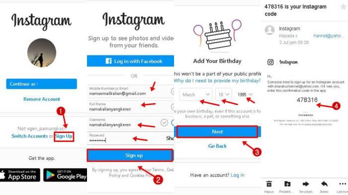 Cara Mudah Bikin Akun Instagram Pakai Email 1 116a25c7073bdd0