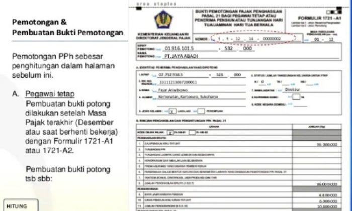 Cara Membuat Bukti Potong PPh 21 dengan Benar 2 116a25ca97e1f7a
