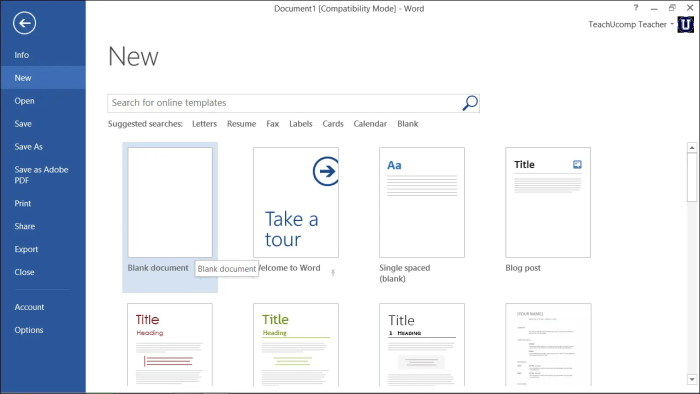 Panduan Praktis: Membuat Dokumen Baru di Microsoft Word 1 116a25cc9c9ae2b